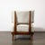 Mid-Century Modernist Sculptural Oak Lounge Chairs in Off White Boucle For Sale - Image 16 of 17