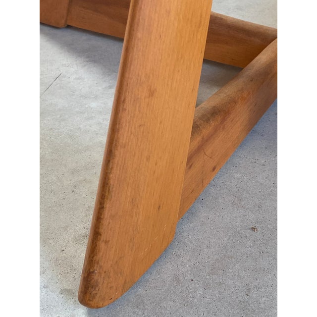 Leather Heywood-Wakefield Swivel Ottoman, Midcentury Modern, 1950s For Sale - Image 16 of 18