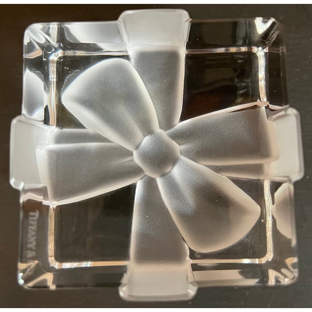Tiffany & Co. Crystal Paperweight Gift Box Trinket Box Paper Weight Present For Sale In Washington DC - Image 6 of 6