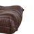 Togo Ottoman in Brown Leather by Michel Ducaroy for Ligne Roset For Sale - Image 5 of 15