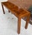 Long burl walnut veneer with parquet pattern top sofa table. If you're looking for a table that's a perfect size for...