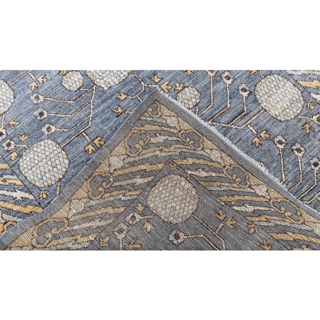 Traditional Contemporary Samarkand Ivory Rug Blossom" by Doris Leslie Blau For Sale - Image 9 of 9
