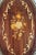Hollywood Regency Mid 20th Century Italian Marquetry Wood Inlay Oval Serving Tray With Brass Gallery Rail & Handles For Sale - Image 3 of 8