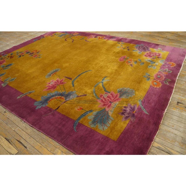 1920s Chinese Art Deco Carpet ( 8' 10'' x 11' 4'' -270 x 345 cm ) For Sale - Image 11 of 12