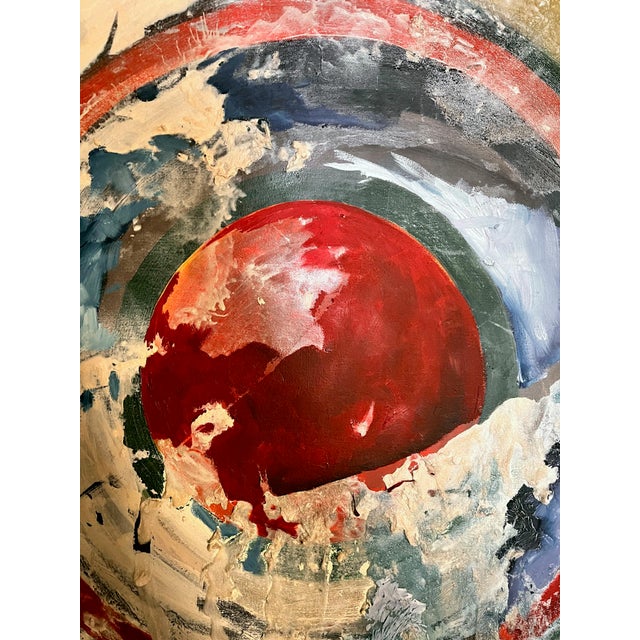 Mid-Century Modern Bold & Beautiful: 1963 Abstract Expressionist Masterpiece in the Style of Clyfford Still For Sale - Image 3 of 6