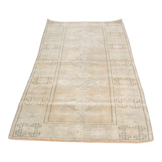 Mid 20th Century Small Anatolian Floral Carpet For Sale