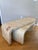 Really cool folding waterfall coffee table in the manner of Karl Springer. This one labeled Rossi Polimetal - Made in...