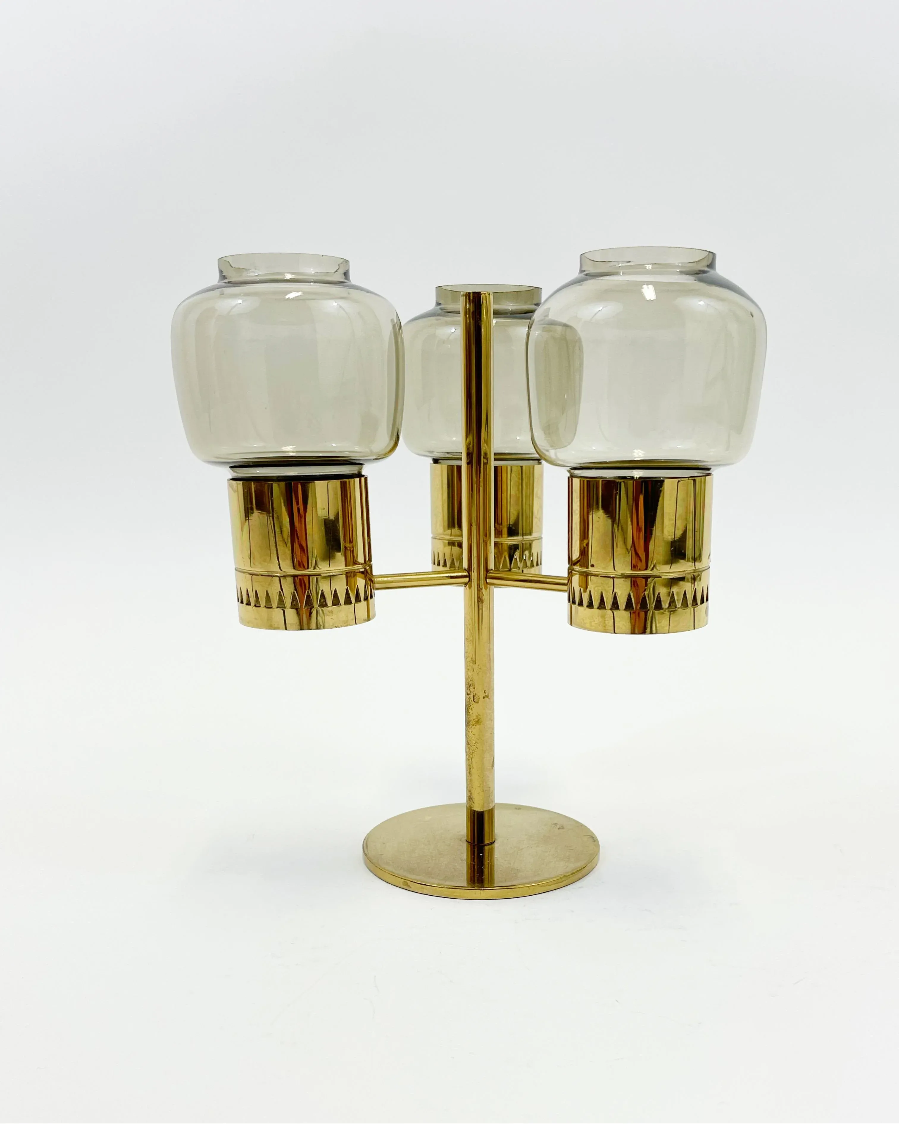 Brass L-67 Candleholder by Hans-Agne Jakobsson, 1960s | Chairish