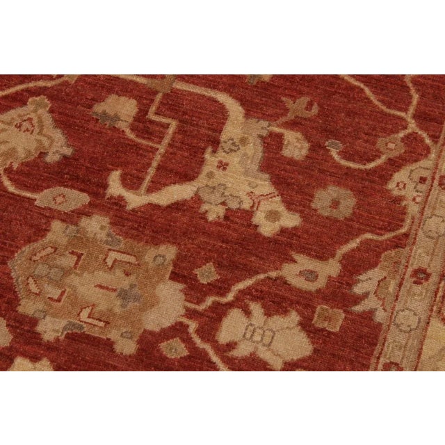 1990s Shabby Chic Kafkaz Red/Gold Wool Rug -8'6 X 11'5 For Sale In New York - Image 6 of 8