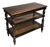Vintage Baker Milling Road British Colonial Style Three-Tier Stand With Cane Shelves For Sale