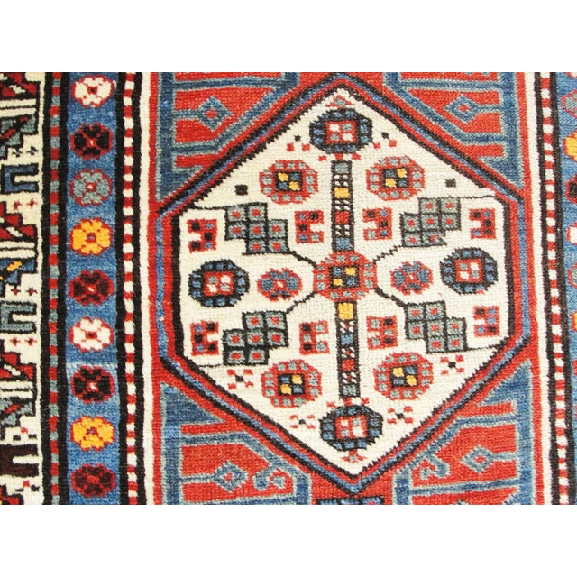 Textile Antique Caucasian Kazak Kurdish Runner For Sale - Image 7 of 8