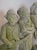 French Country Carved Stone Statue of Children Standing and Singing For Sale - Image 3 of 6