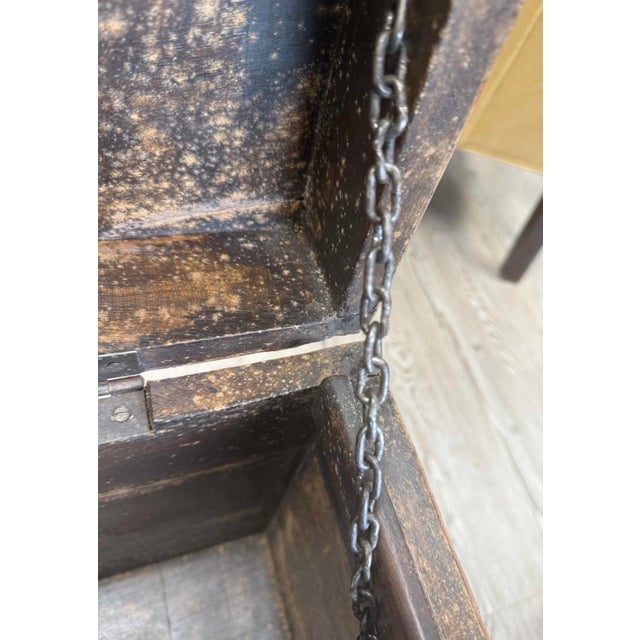 Antique Anglo-Indian Leather Campaign Trunk For Sale - Image 11 of 12