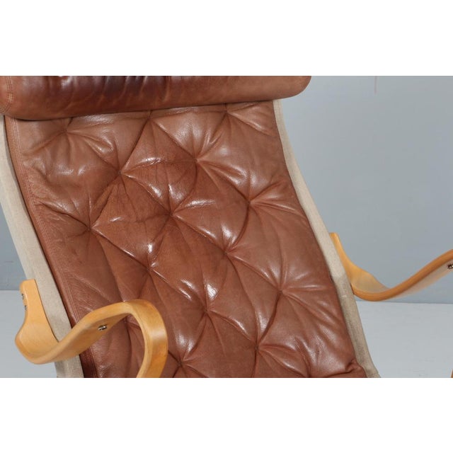 1980s Vintage Pernilla Lounge Chair by Bruno Mathsson for Dux, 1980s For Sale - Image 5 of 11