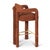 Not Yet Made - Made To Order Double Arch Bar Stool in Orange Chenille from Insidherland For Sale - Image 5 of 10