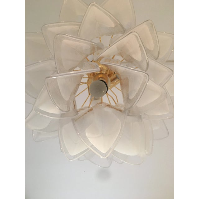 Impressive Italian White Murano Glass Metal Frame Chandelier Sputnik gold metal frame gold metal frame ,white murano glass...