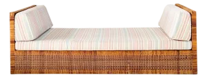 Danny Ho Fong for Tropi-Cal Basket Weave Cane Daybed, 1965