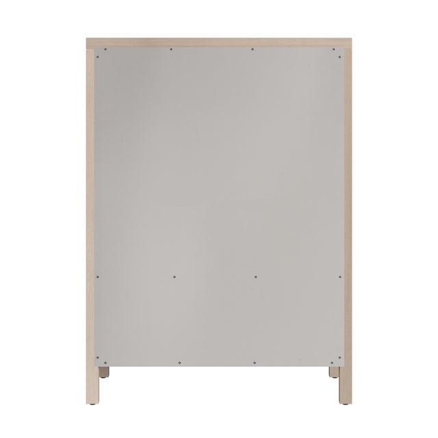 Nora 36 in. W Rectangular Wood 5 Drawer Tall Dresser, Antique Taupe For Sale In Chicago - Image 6 of 8