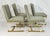 Metal Set of 4 1980s igned Charles Hollis Jones Lucite & Brass Dining Chairs, Metric Line For Sale - Image 7 of 18