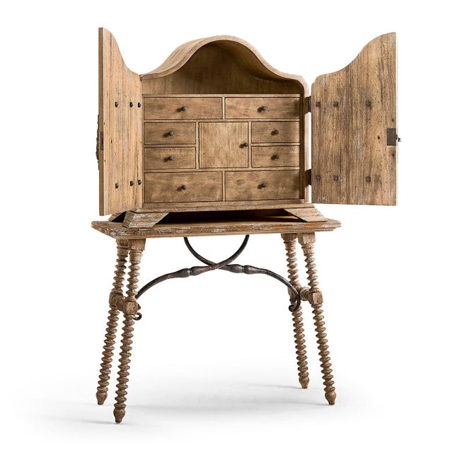 Farmhouse Rustic Farmhouse Cabinet on Stand For Sale - Image 3 of 6