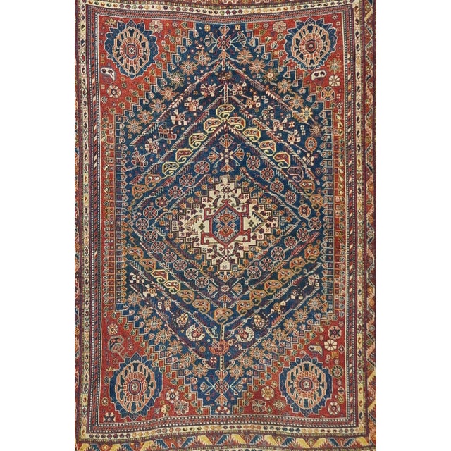 Antique Qashqai Rug 5'4'' x 7'10'' For Sale In New York - Image 6 of 12