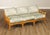 High Quality American Made McGuire Organic Modern Rattan Three Cushion Sofa. Features A Sculptural Rattan Pole Frame,...