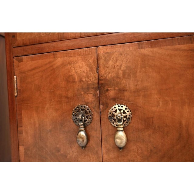 Vintage Burr Walnut Bedside Cabinets, 1930, Set of 2 For Sale - Image 9 of 11