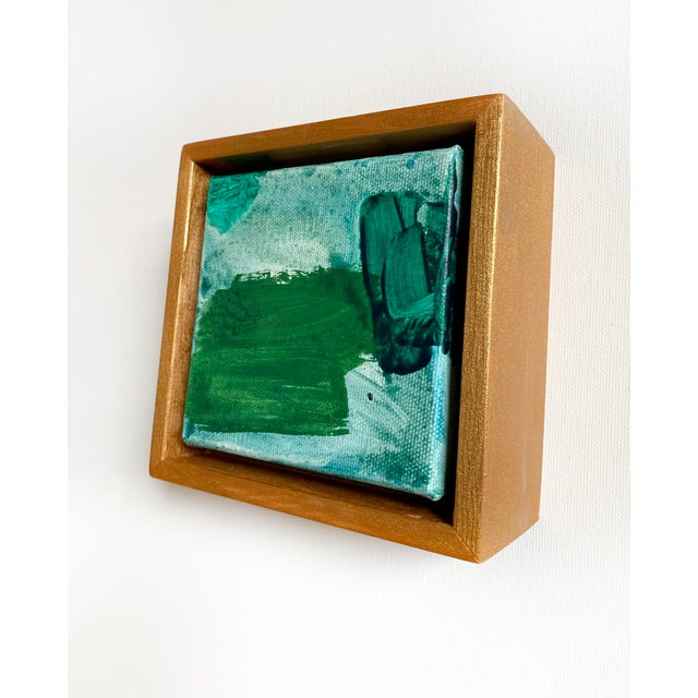 "Moss Grass" Pair of Original Paintings by Jessalin Beutler For Sale - Image 11 of 11