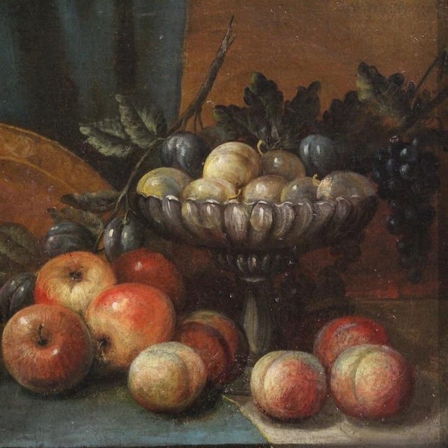 Italian Artist, Still Life Painting, 1750, Oil on Canvas For Sale - Image 4 of 16