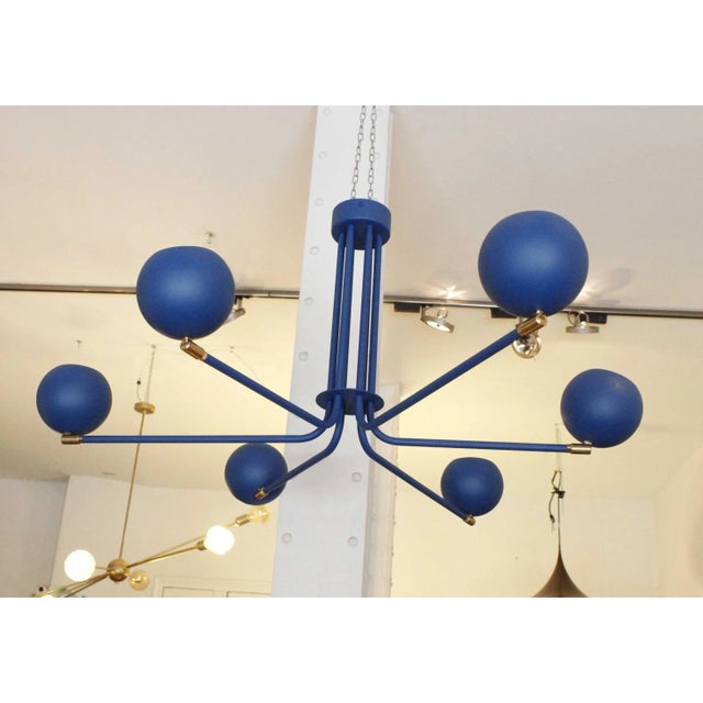 Blue Jupiter Chandelier by Juanma Lizana For Sale - Image 6 of 12
