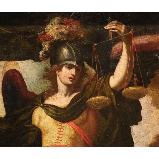 Antonio Maria Viani, Saint Michael the Archangel, 1600, Oil on Canvas For Sale - Image 12 of 14