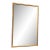 Brass Finish Faux Bamboo Mirror For Sale