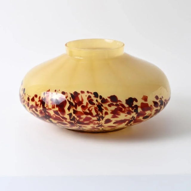 Maroon Art Deco Spatter Glass Vase from Franz Welz, 1920s For Sale - Image 8 of 12