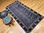 Blue Vintage Tibetan Area Rug with Gold Medallions and Deity Symbols, 1920s, 5' x 9' For Sale - Image 8 of 16