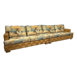 20th Century Block Island Style Sofa Sectional, 2 Piece For Sale