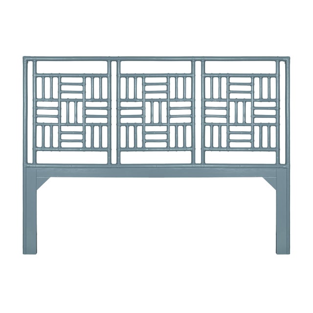 Not Yet Made - Made To Order Finn Platform Bed King - Regatta Blue For Sale - Image 5 of 12