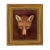 "Fox Head" Contemporary Reproduction Print on Canvas After Reinagle, Framed 14-1/4" x 17-1/4" For Sale - Image 4 of 4