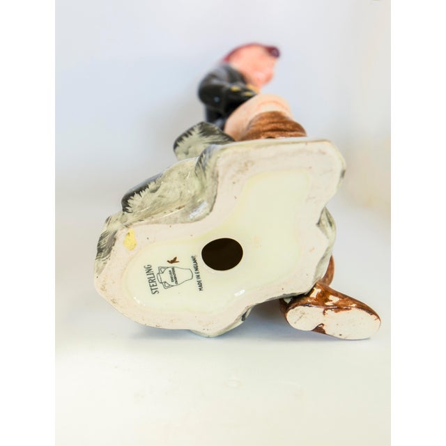 Figurative Vintage Porcelain Pirate Figurine by Sterling England For Sale - Image 3 of 3