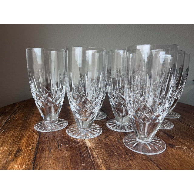 Glass Late 20th Century Waterford Crystal Lismore Pattern Ice Tea Glasses - Set of 8 For Sale - Image 7 of 11