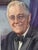 American President Franklin Delano Roosevelt FDR Portrait Painting Circa 1940's Mid Century Framed For Sale - Image 3 of 18