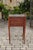 Brown French 1860s Walnut Side Table with Tambour Door, Marble Top and Tapered Legs For Sale - Image 8 of 10