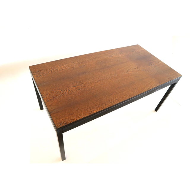 Brown Vintage Brutalist Extendable Wenge Dining Table, 1960s For Sale - Image 8 of 8