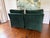 1990s Pair of Vintage Large Scale David Sutherland Slipper Chairs W/ Down Cushions Newly Upholstered in Forest Green Velvet For Sale In Dallas - Image 6 of 10
