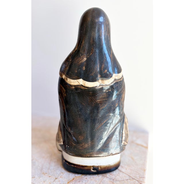 1900 - 1909 Antique Chinese Zhao Gongming God of Wealth Fortune Ming Cizhou Tz’uchou Pottery For Sale - Image 5 of 7
