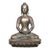 Bronze Seated Shakyamuni Buddha Figure on Lotus Base For Sale