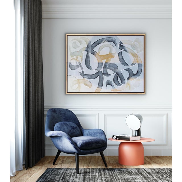 Framed Original Painting Titled Wrapped by Pamela Harmon For Sale - Image 9 of 10