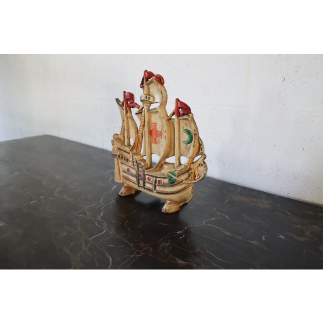 Traditional Iron Ship Door Stop For Sale - Image 3 of 7