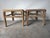Wood 1970's Vintage Coastal Organic Whitewashed Rattan & Glass Top End Tables – A Pair For Sale - Image 7 of 15