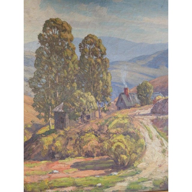 American Impressionist Oil on Canvas Painting "California Highlands" Los Angeles by Charles Smith, 1930 For Sale - Image 10 of 16