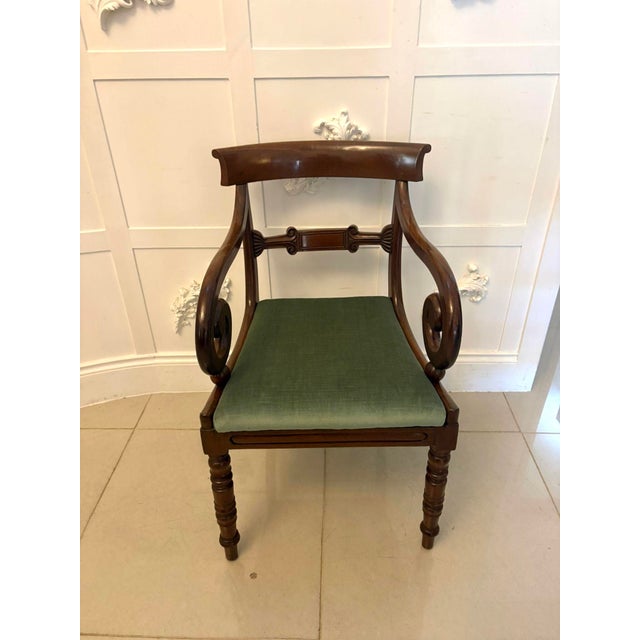 Antique Regency Mahogany Dining Chairs, 1830, Set of 8 For Sale - Image 17 of 18